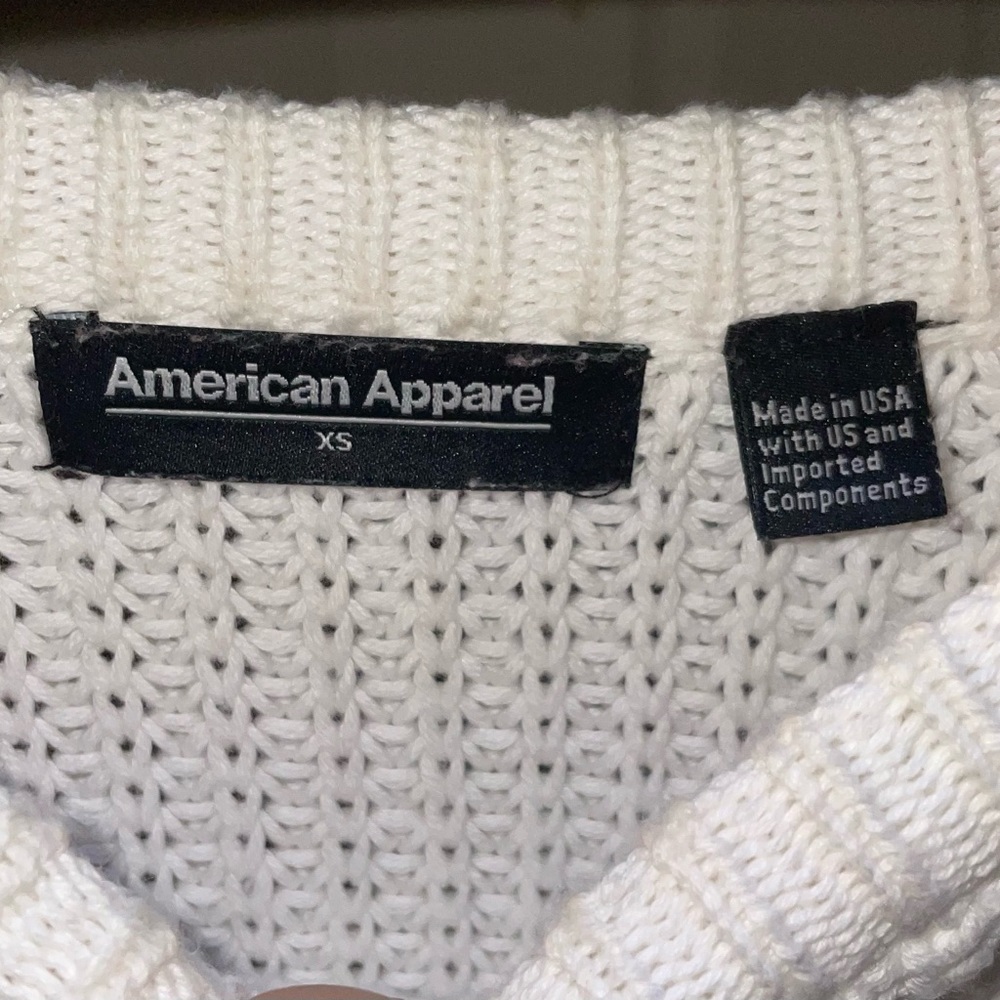 Limited Cream crop sweater tee